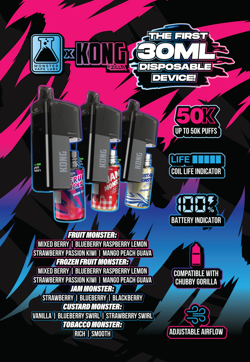 Kong by Zilla x Monster Vape Labs 50K - Image 3