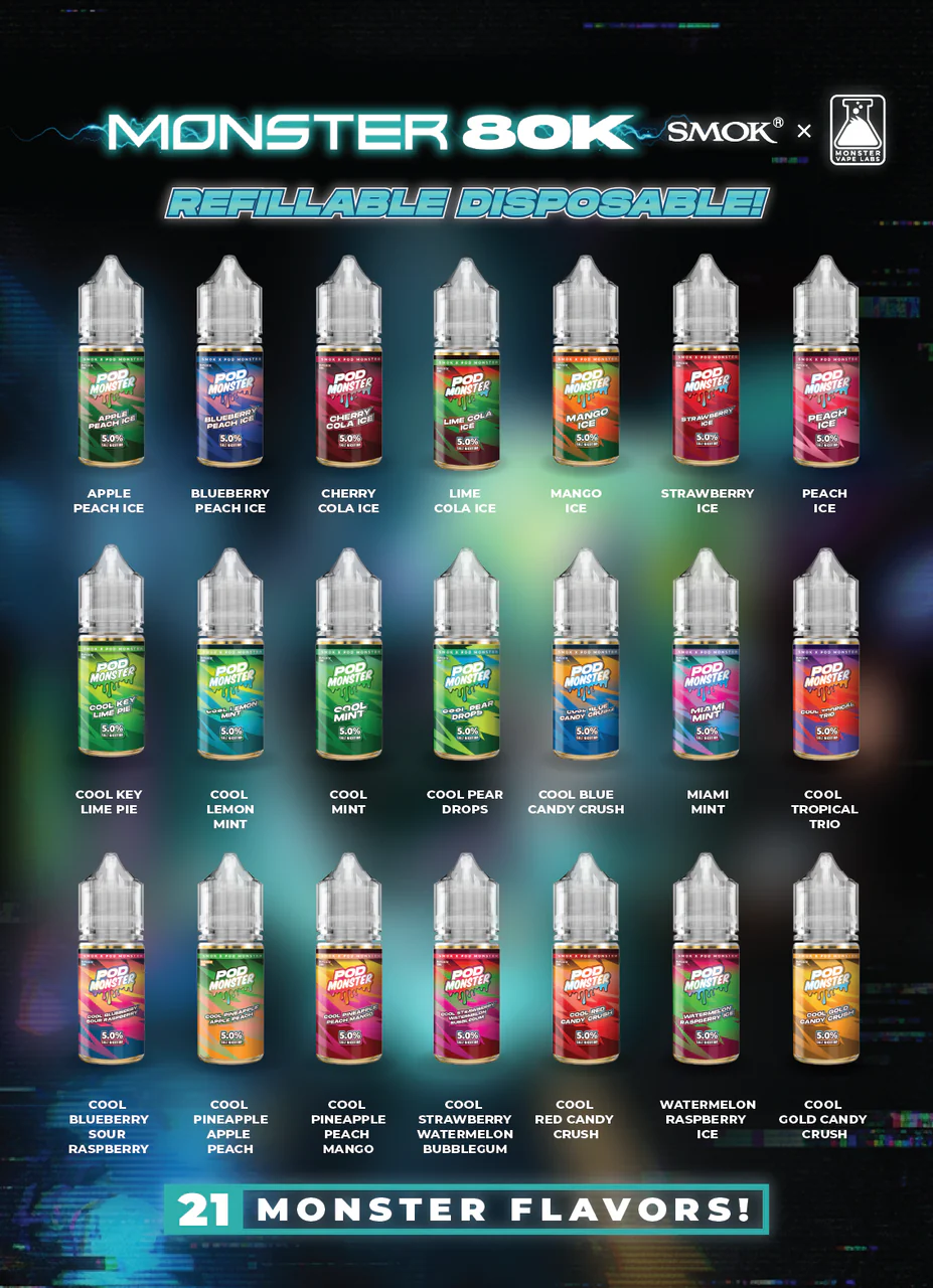 Monster 80K Refillable Disposable - Image 4