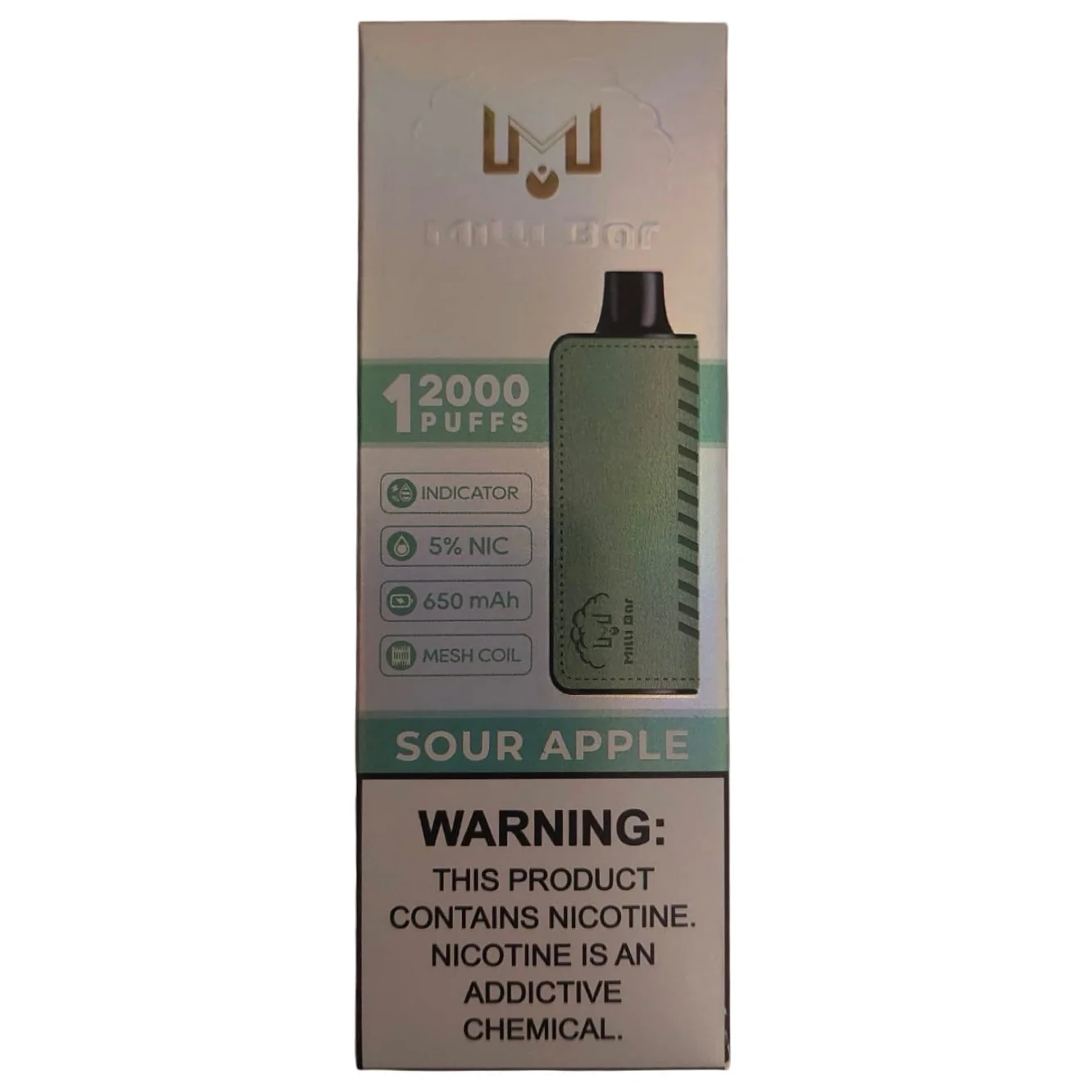 Sour Apple - Milli Bar 12000 - Image 2