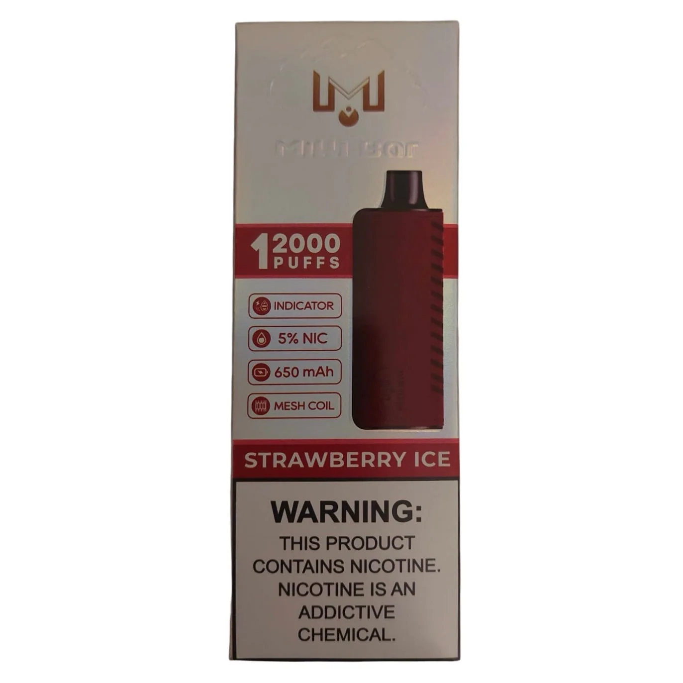 Strawberry Ice - Milli Bar 12000 - Image 2